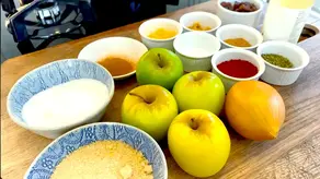 Sweet_Savory_Apple_Chutney_Delicious_Condiment_Fruit_Chutney_Aromatic_Apple_Flavor_Sweet_and_Savory_Combination_Homemade_Condiment_Wholesome_Cooking_Natural_Ingredients_Delightful_Taste_Satisfying_Condiment_Homemade_Ayurvedic_Cuisine_Fruit_Preserve_Ayurvedic_Food_Ayurveda